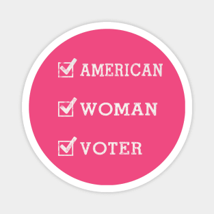 American Woman Voter Magnet